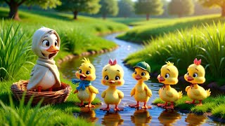 Five Little Ducks | Islamic Nursery Rhyme for Kids 🦆🌙 | Learn Counting with Duas