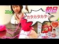 わが家に毛糸ミシンHug+(ハグプラス) がやってきた～　初日編　Woolen yarn sewing machine　ミミミのMi-chan