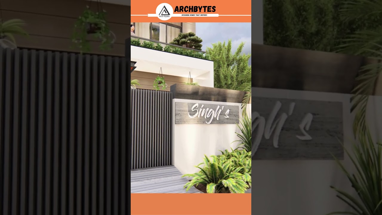 22x60 House Design 3D | Archbytes