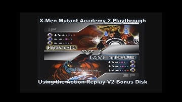 X-Men Mutant Academy 2 Havok Playthrough using the Action Replay V2 Ps2 Bonus Disc for Ps1 :D #Sub