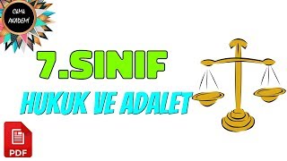 7.Sınıf Hukuk ve Adalet 1.Dönem 1.Yazılı Soruları ve Çözümü