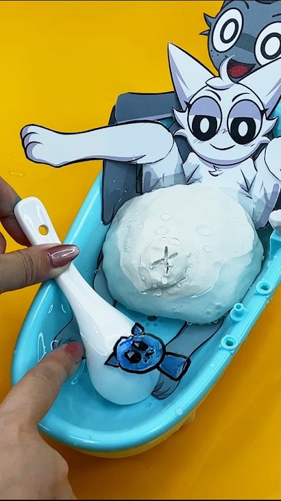 Incredibox Sprunki ❤️ Wenda is pregnant in the bathtub with Gray #sprunki #wenda