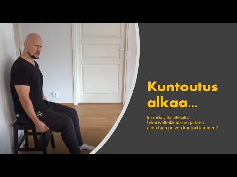 Video: 3. Asteen Polven Gonartroosi: Hoito, Kuntoutus Leikkauksen Jälkeen