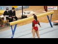 やっと公開😊 珍しい棄権の状況動画 🤗 九州共立大学 🤗🎉✌️ 女子体操部 九州大会 平均台3