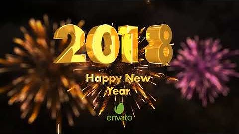 Happy New Year Countdown 3D | After Effects template