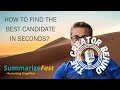 How to rank job applicants with AI - SummarizeFast is now even faster