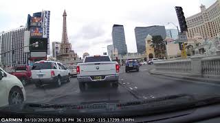 April 10, 2020 Time Lapse Drive Down The Las Vegas Strip