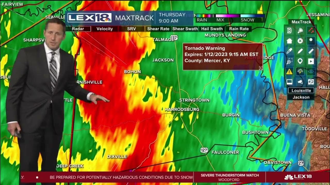 LEX 18 Severe Weather Coverage January 12, 2023 YouTube