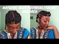 NATURAL HAIR TUTORIAL INSPIRED BY FULANI| Ladeesnuggz A