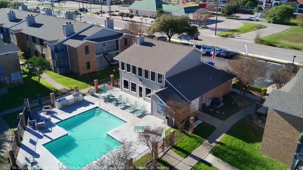 Drone view of San-marcos , Texas