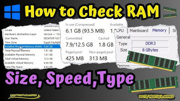 How to Check Computer RAM Size, Speed, and Type #doit_mostafa