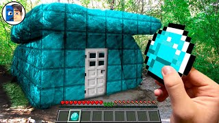 Minecraft RTX in Real Life POV DIAMOND HOUSE BUILDING 創世神第一人稱真人版 Realistic Minecraft vs Real Life