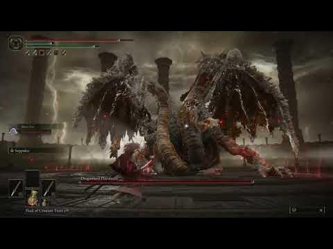 ELDEN RING: Dragonlord Placidusax Optional Boss Fight (Seppuku Build