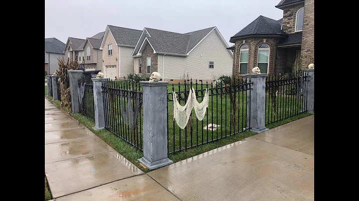 DIY Halloween Cemetery Fence