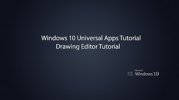 Windows 10 Universal Apps - Drawing Editor Tutorial