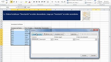 16.Ordenar datos utilizando uno o varios criterios