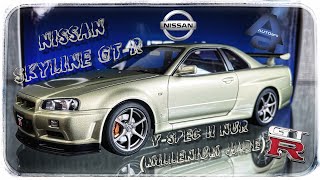 Nissan Skyline GT-R (R34) V-Spec II Nür (Millenium Jade) •Autoart• 1:18