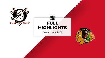 NHL Highlights | Ducks vs. Blackhawks | October 19, 2025