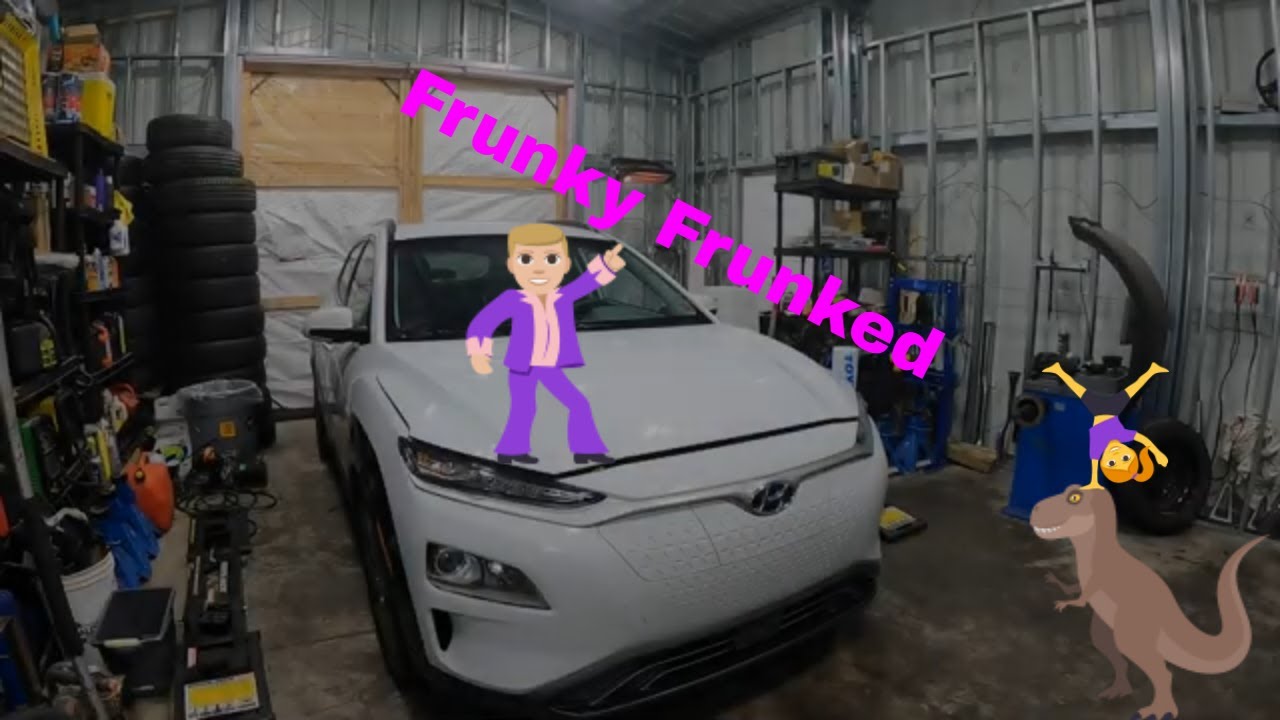 2021 Hyundai Kona EV Installing a Frunk & Hood Struts!