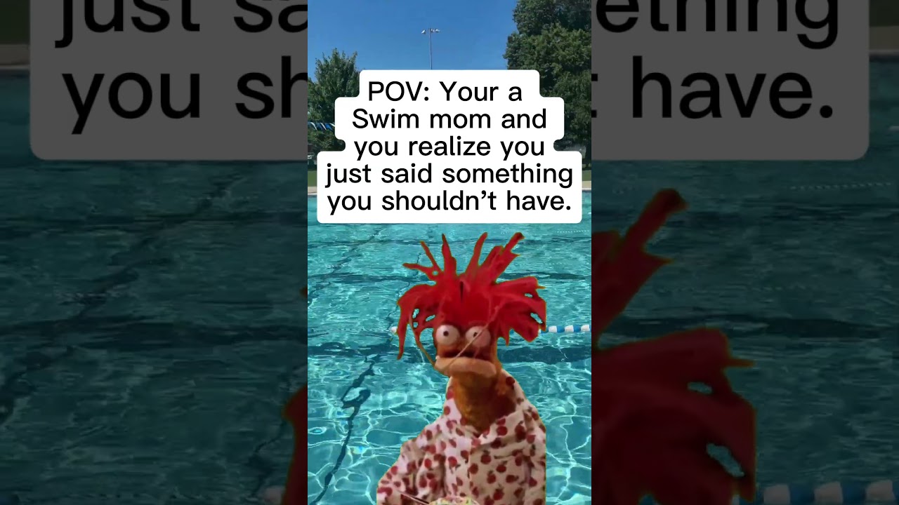 POV: You and your mom make eye contact at the exact same time because you both realize… #swimming