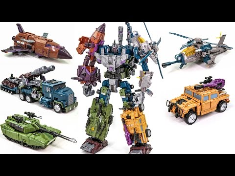 видео: Transformers Bruticus Jinbao KO OverSized Warbotron Combiner Robot Car Toys