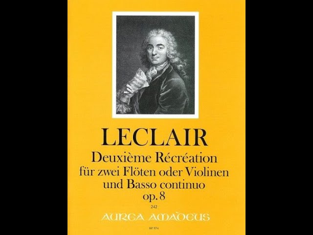 【中古】 Leclair: Deuxieme Recreation / Boccherini Leclair: Deuxième Récréation de Musique op. VIII - VII Tambourin I