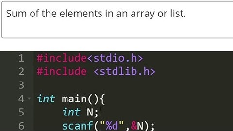 Sum of all elements in an array | You Can Code
