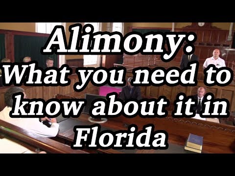 Florida Alimony Reform 2022 - Alimony: What You Need To Know About it In Florida