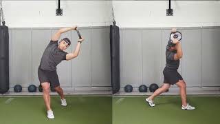 Split Stance Overhead Side Bend