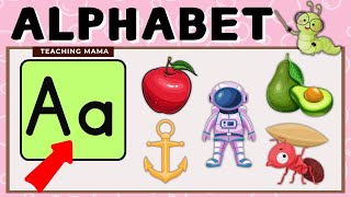 ABC ALPHABET FLASHCARD FOR KIDS | LEARN THE ALPHABET | TEACHING MAMA