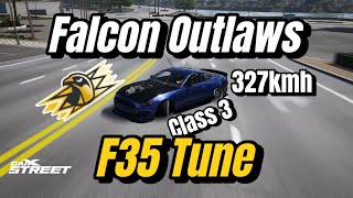 327KM/H Budget Beast! F35 Tune for Class 3 Falcon Outlaws | CarX Street screenshot 3