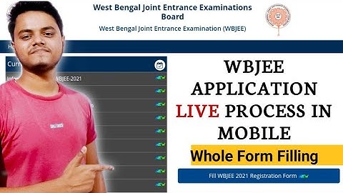 WBJEE 2021 Whole Application Form Filling Process | Step by Step in Mobile | #wbjee2021