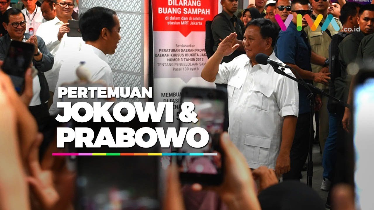 newspaper mockup Pertemuan Jokowi-Prabowo di Stasiun MRT "Bikin Baper"