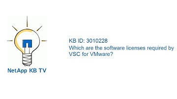 Which are the software licenses required by VSC for VMware