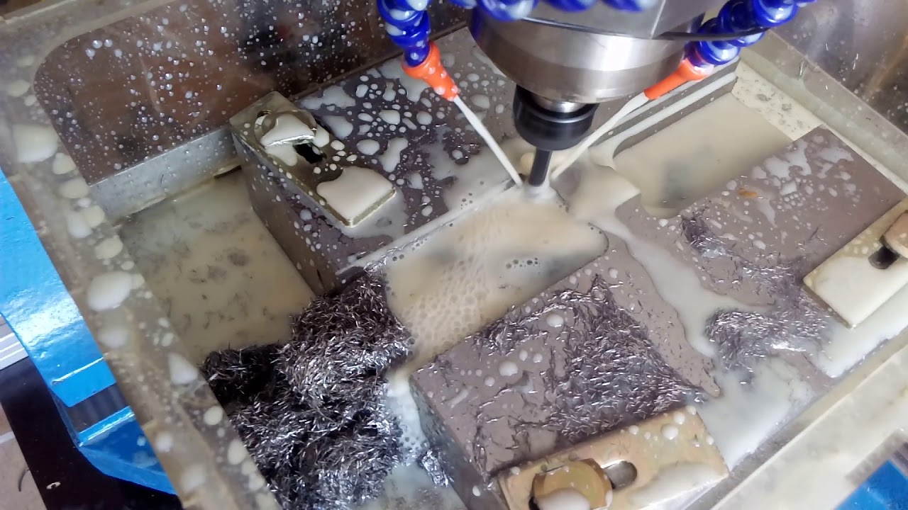 Фрезеровка стали \"45Х\" на станке с ЧПУ CNC3040AS - YouTube