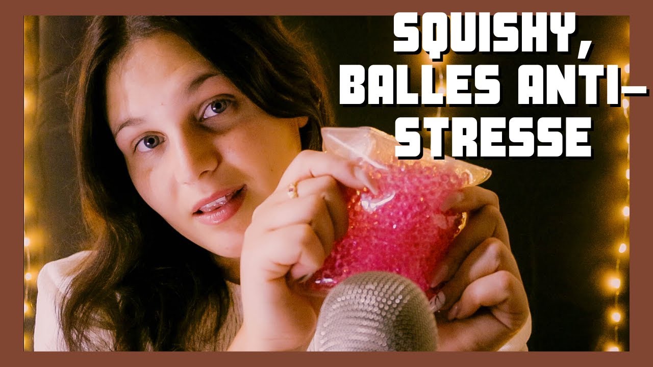 ASMR : JE VIDE UNE BALLE ANTI STRESS pour faire une gelée d'orbee