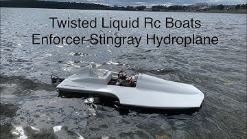 Enforcer Stingray Hydroplane Rc Boat Prop Testing