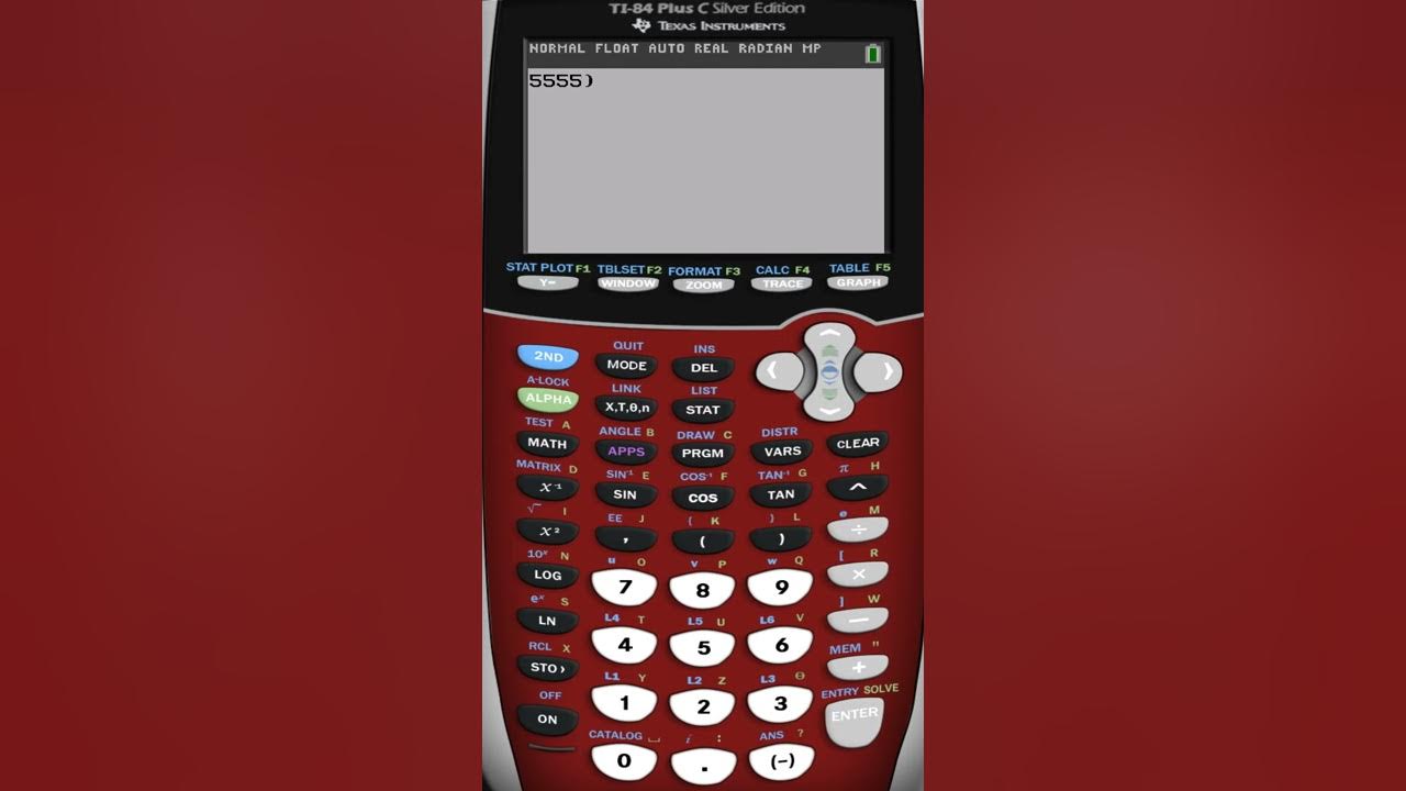 Properly Insert a Number or Variable on Ti84 YouTube