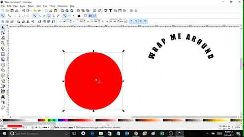 How To Wrap Text Around A Circle in Inkscape