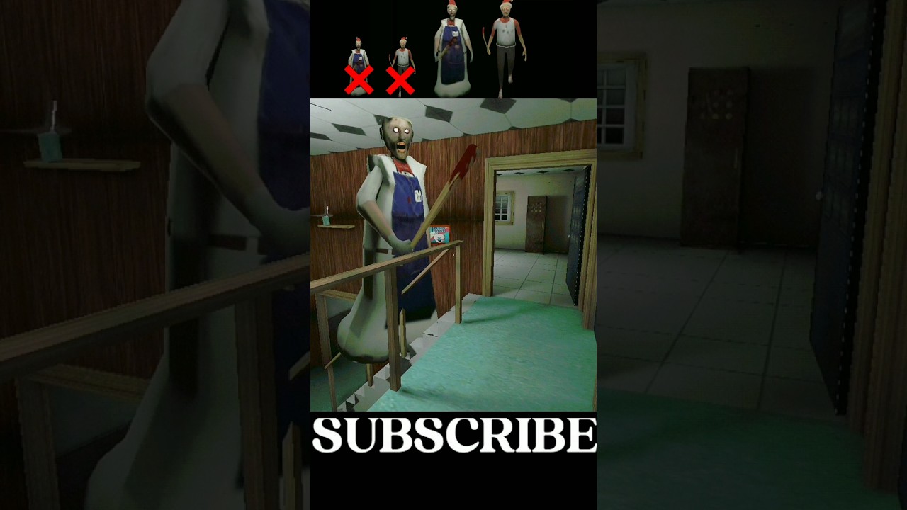 ROAD GRANNY AND GRANDPA LARGE TO BIG 🤯 PLAYER JUMP SCARE 😱#shortsfeed #trending #granny