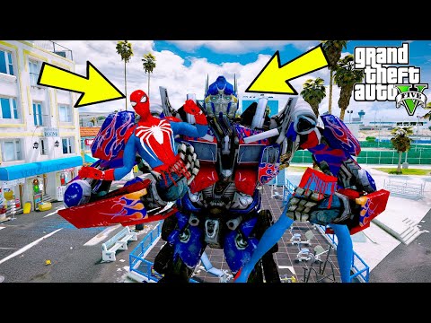 OPTIMUS PRIME OLUYORUZ VE SPOR SALONUNDA VÜCUT GELİŞTİRİYORUZ!(MEGATRON OLDUK!!) - GTA 5