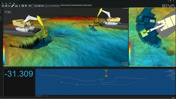 NaviSuite Uca – Material removal from DTM (dredging) - clamshell