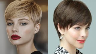 short hairstyles for naturally curly hair over 40 | Women undercut Pixie Haircut | Boy Cut For lady💕