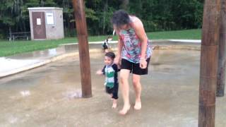 Splash pad fun - finally!