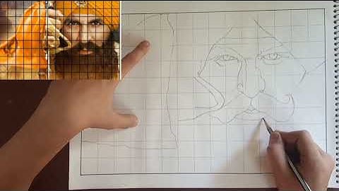 Akshay Kumar sketch Outline(part 1)from Kesari movie
