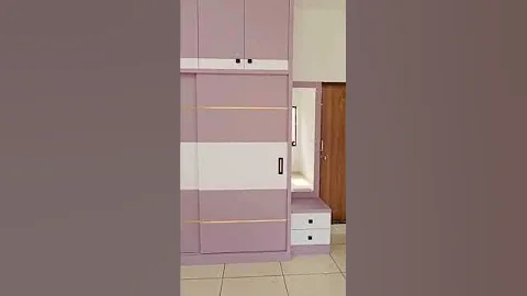 Modern Sliding Wardrobe Design Idea, amazing #shorts #woodworking #furniture #design #ytshorts