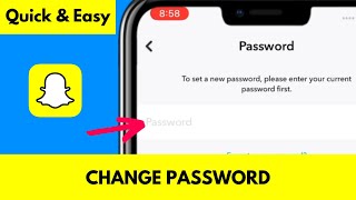 How to CHANGE PASSWORD on Snapchat