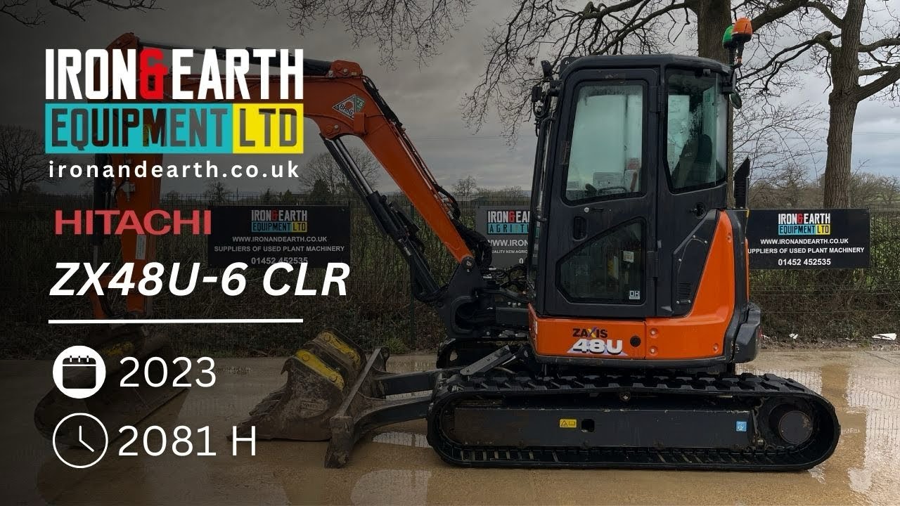 ◆ゆっち◆ 2023 Hitachi ZX48U-6 CLR Excavator - YouTube