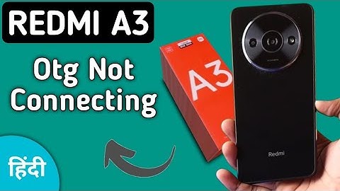 Redmi A3 otg connect Nehi ho raha, how to solve Otg not connecting in redmi, enable otg settings in
