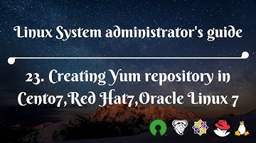 23. Creating Yum repository in Centos Red Hat and Oracle Linux 7